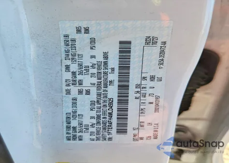 2021 Ford Ranger Xl z USA, uszkodzony, nr VIN 1FTER4FH4MLD45925